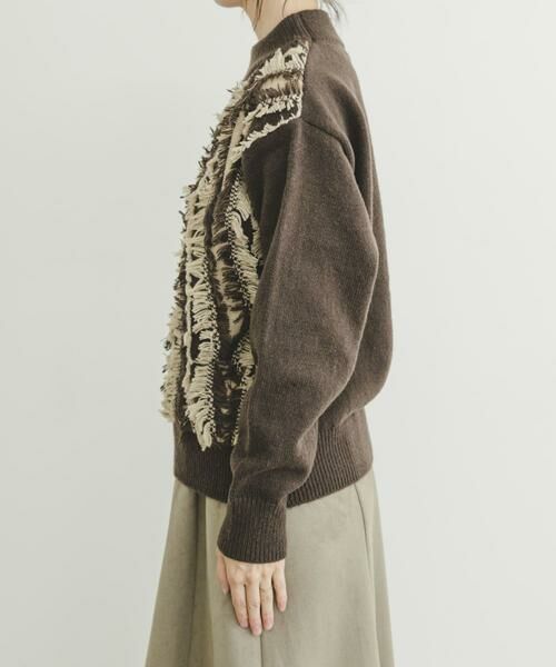 URBAN RESEARCH ITEMS / アーバンリサーチ アイテムズ ニット・セーター | フリンジプチハイニット | 詳細7