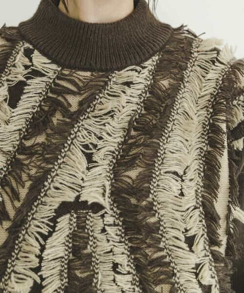 URBAN RESEARCH ITEMS / アーバンリサーチ アイテムズ ニット・セーター | フリンジプチハイニット | 詳細9