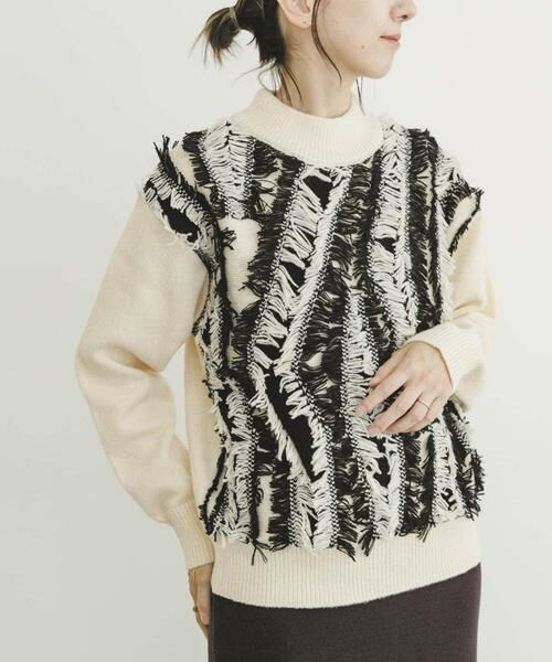 URBAN RESEARCH ITEMS / アーバンリサーチ アイテムズ ニット・セーター | フリンジプチハイニット | 詳細19