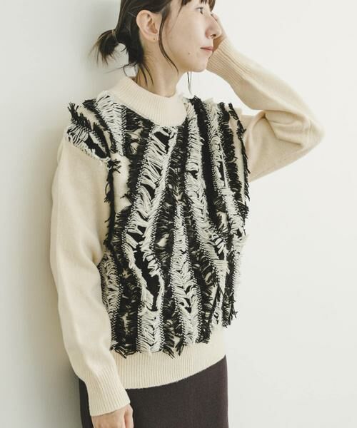 URBAN RESEARCH ITEMS / アーバンリサーチ アイテムズ ニット・セーター | フリンジプチハイニット | 詳細21