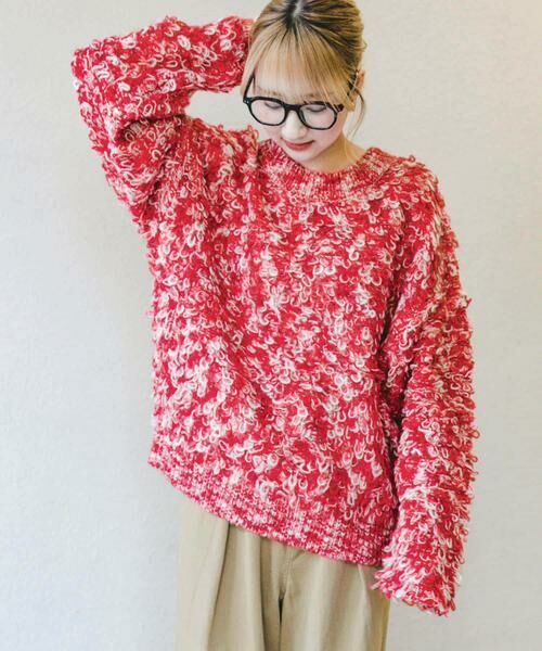 URBAN RESEARCH ITEMS / アーバンリサーチ アイテムズ ニット・セーター | ループ編みミックスニット | 詳細3