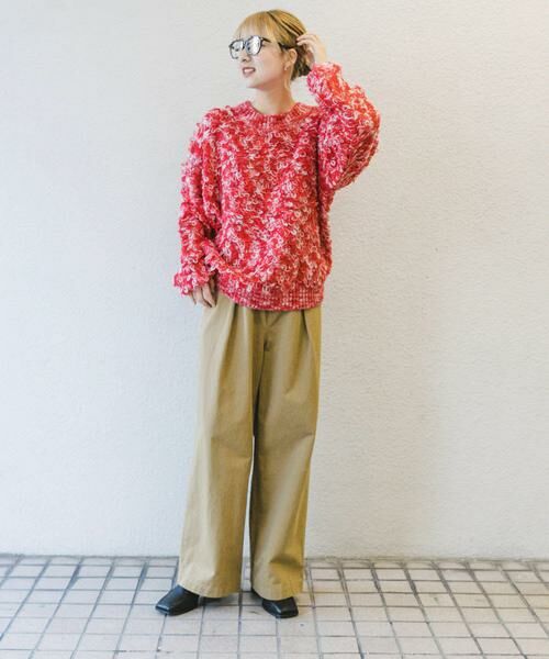 URBAN RESEARCH ITEMS / アーバンリサーチ アイテムズ ニット・セーター | ループ編みミックスニット | 詳細4