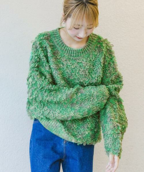 URBAN RESEARCH ITEMS / アーバンリサーチ アイテムズ ニット・セーター | ループ編みミックスニット | 詳細10