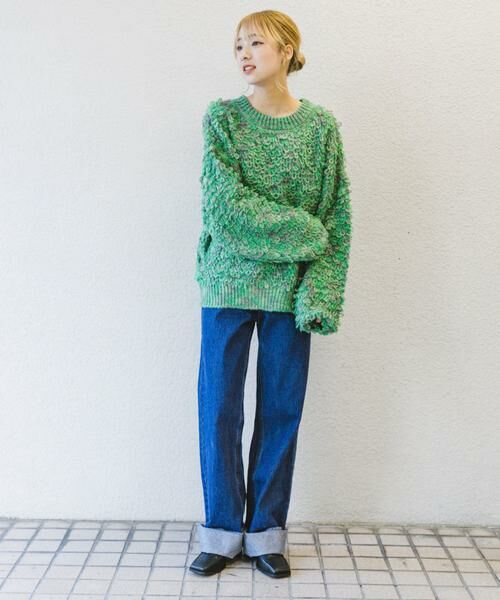 URBAN RESEARCH ITEMS / アーバンリサーチ アイテムズ ニット・セーター | ループ編みミックスニット | 詳細12