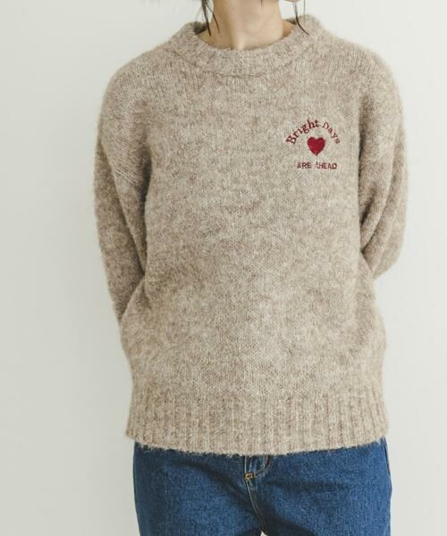 URBAN RESEARCH ITEMS / アーバンリサーチ アイテムズ ニット・セーター | 刺繍ロゴニット | 詳細5