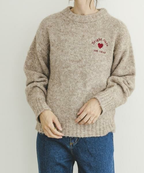 URBAN RESEARCH ITEMS / アーバンリサーチ アイテムズ ニット・セーター | 刺繍ロゴニット | 詳細6