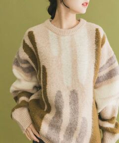 URBAN RESEARCH ITEMS / アーバンリサーチ アイテムズ ニット・セーター | シャギーモチーフビッグニット