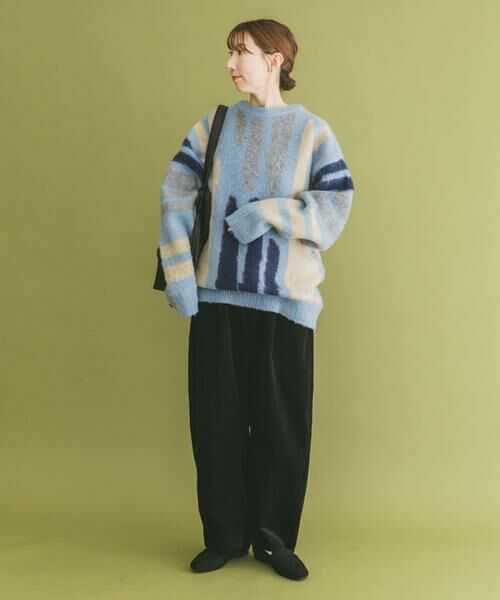 URBAN RESEARCH ITEMS / アーバンリサーチ アイテムズ ニット・セーター | シャギーモチーフビッグニット | 詳細4