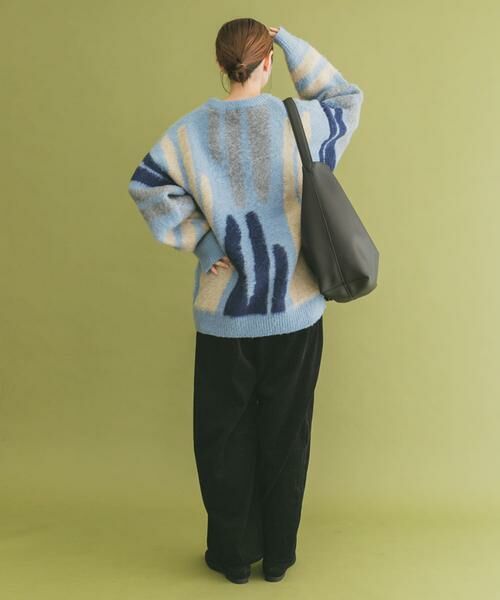 URBAN RESEARCH ITEMS / アーバンリサーチ アイテムズ ニット・セーター | シャギーモチーフビッグニット | 詳細6