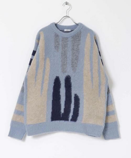 URBAN RESEARCH ITEMS / アーバンリサーチ アイテムズ ニット・セーター | シャギーモチーフビッグニット | 詳細7