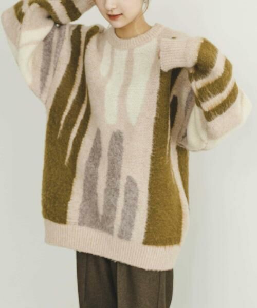 URBAN RESEARCH ITEMS / アーバンリサーチ アイテムズ ニット・セーター | シャギーモチーフビッグニット | 詳細13