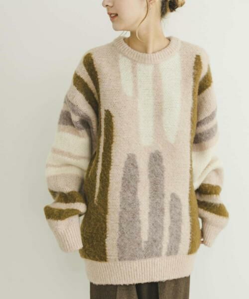 URBAN RESEARCH ITEMS / アーバンリサーチ アイテムズ ニット・セーター | シャギーモチーフビッグニット | 詳細14