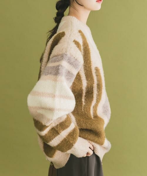 URBAN RESEARCH ITEMS / アーバンリサーチ アイテムズ ニット・セーター | シャギーモチーフビッグニット | 詳細19