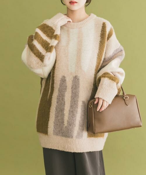 URBAN RESEARCH ITEMS / アーバンリサーチ アイテムズ ニット・セーター | シャギーモチーフビッグニット | 詳細20