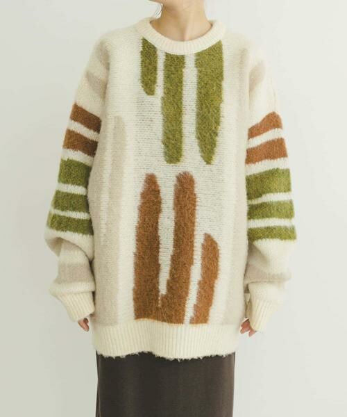 URBAN RESEARCH ITEMS / アーバンリサーチ アイテムズ ニット・セーター | シャギーモチーフビッグニット | 詳細26