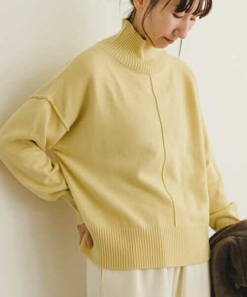 URBAN RESEARCH ITEMS / アーバンリサーチ アイテムズ ニット・セーター | ハイネックワイドニット(イエロー系その他)
