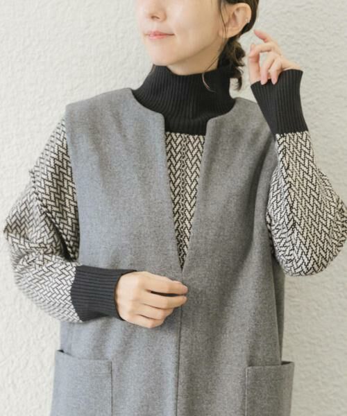 URBAN RESEARCH ITEMS / アーバンリサーチ アイテムズ ニット・セーター | ハイネックワイドニット(ホワイト系その他)