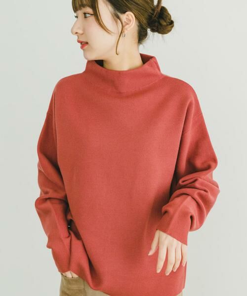 URBAN RESEARCH ITEMS/アーバンリサーチ アイテムズ ボトルネックニット ピンク FREE