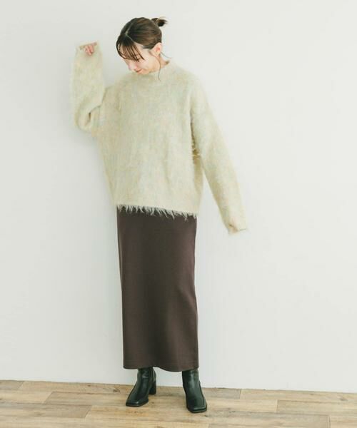 URBAN RESEARCH ITEMS / アーバンリサーチ アイテムズ ニット・セーター | ミックスシャギーハイネックニット | 詳細4