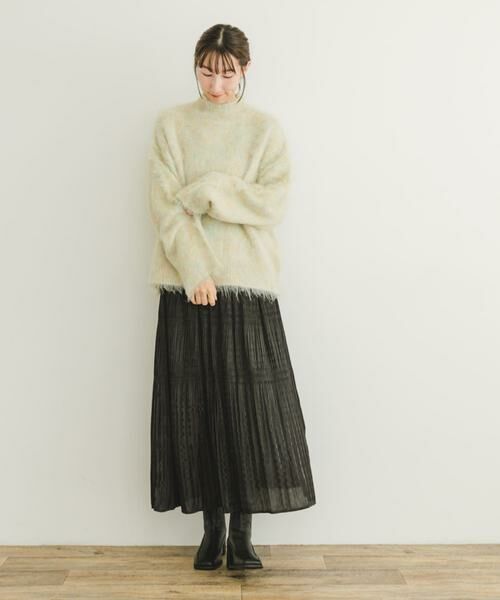 URBAN RESEARCH ITEMS / アーバンリサーチ アイテムズ ニット・セーター | ミックスシャギーハイネックニット | 詳細7