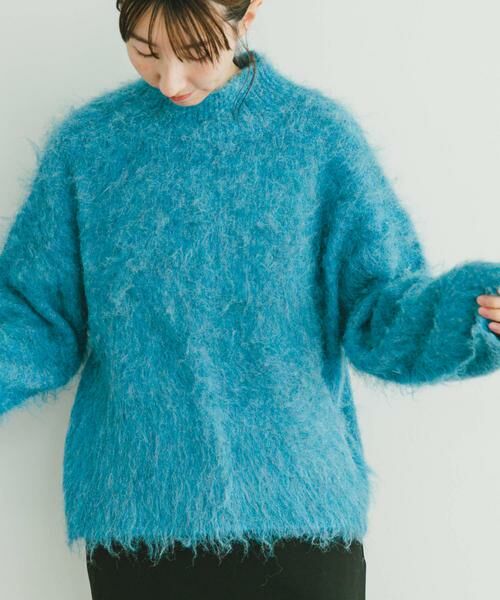 URBAN RESEARCH ITEMS / アーバンリサーチ アイテムズ ニット・セーター | ミックスシャギーハイネックニット | 詳細10
