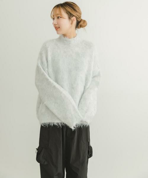 URBAN RESEARCH ITEMS / アーバンリサーチ アイテムズ ニット・セーター | ミックスシャギーハイネックニット | 詳細23