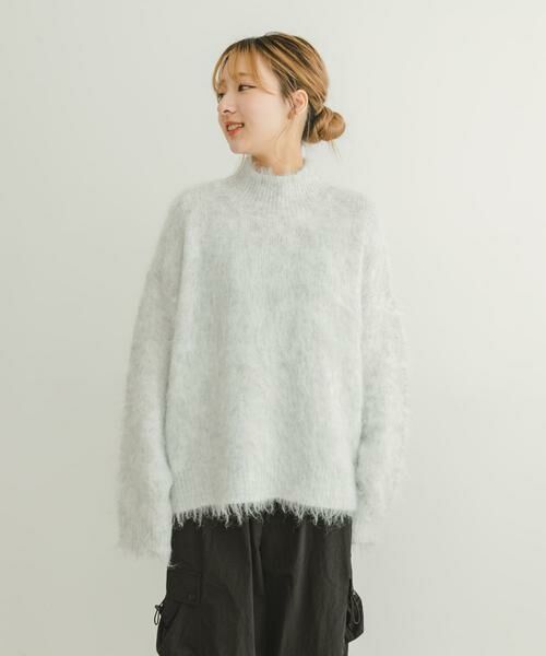 URBAN RESEARCH ITEMS / アーバンリサーチ アイテムズ ニット・セーター | ミックスシャギーハイネックニット | 詳細28