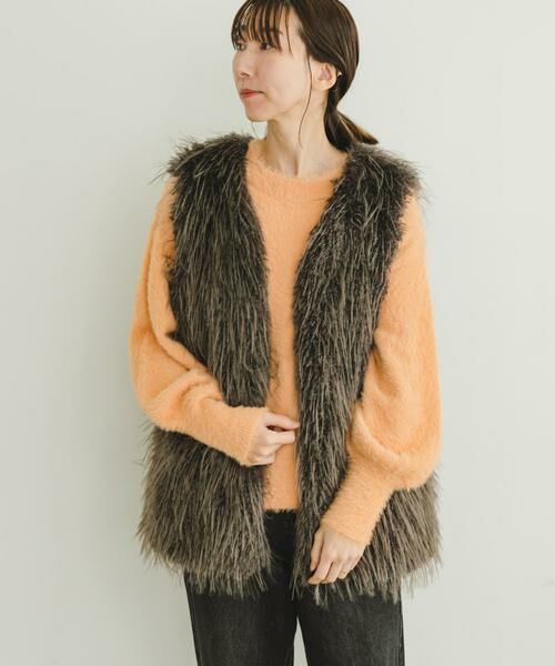 URBAN RESEARCH ITEMS / アーバンリサーチ アイテムズ ニット・セーター | シャギークルーネックニット | 詳細2