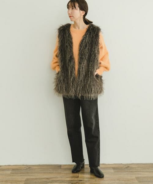 URBAN RESEARCH ITEMS / アーバンリサーチ アイテムズ ニット・セーター | シャギークルーネックニット | 詳細3