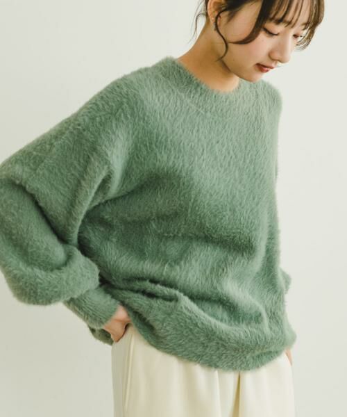 URBAN RESEARCH ITEMS / アーバンリサーチ アイテムズ ニット・セーター | シャギークルーネックニット | 詳細10