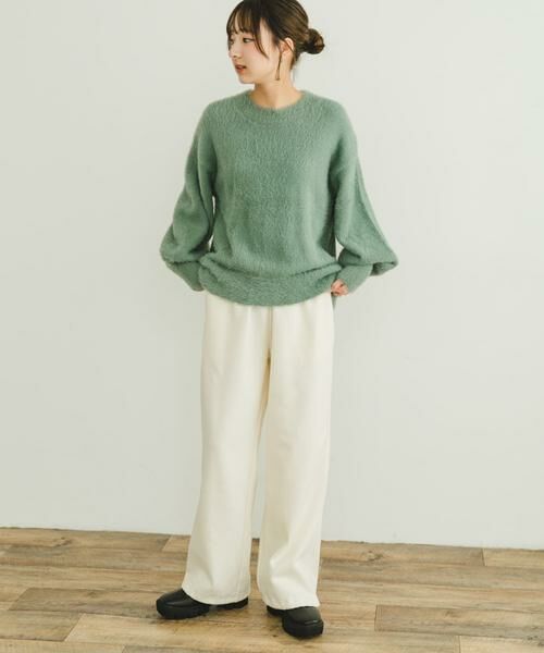 URBAN RESEARCH ITEMS / アーバンリサーチ アイテムズ ニット・セーター | シャギークルーネックニット | 詳細12