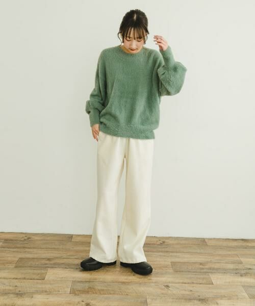 URBAN RESEARCH ITEMS / アーバンリサーチ アイテムズ ニット・セーター | シャギークルーネックニット | 詳細14