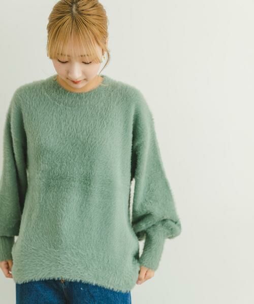 URBAN RESEARCH ITEMS / アーバンリサーチ アイテムズ ニット・セーター | シャギークルーネックニット | 詳細15