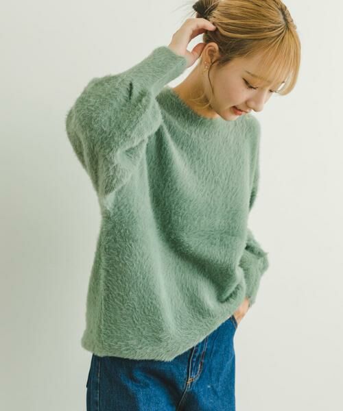URBAN RESEARCH ITEMS / アーバンリサーチ アイテムズ ニット・セーター | シャギークルーネックニット | 詳細16