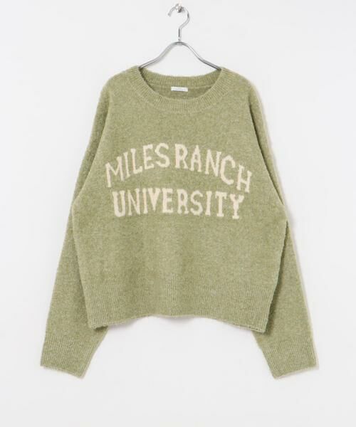 URBAN RESEARCH ITEMS / アーバンリサーチ アイテムズ ニット・セーター | ブークレビッグロゴニット | 詳細3