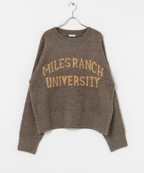 URBAN RESEARCH ITEMS / アーバンリサーチ アイテムズ ニット・セーター | ブークレビッグロゴニット | 詳細8