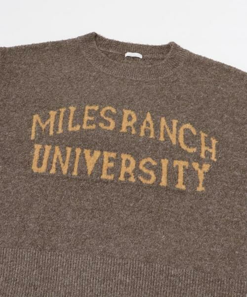 URBAN RESEARCH ITEMS / アーバンリサーチ アイテムズ ニット・セーター | ブークレビッグロゴニット | 詳細9