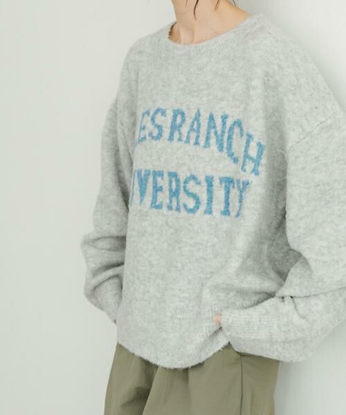 URBAN RESEARCH ITEMS / アーバンリサーチ アイテムズ ニット・セーター | ブークレビッグロゴニット | 詳細14