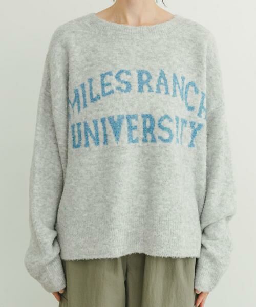 URBAN RESEARCH ITEMS / アーバンリサーチ アイテムズ ニット・セーター | ブークレビッグロゴニット | 詳細15