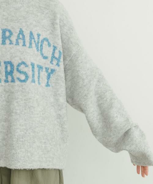 URBAN RESEARCH ITEMS / アーバンリサーチ アイテムズ ニット・セーター | ブークレビッグロゴニット | 詳細19