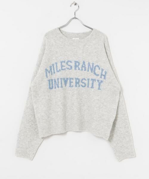 URBAN RESEARCH ITEMS / アーバンリサーチ アイテムズ ニット・セーター | ブークレビッグロゴニット | 詳細20