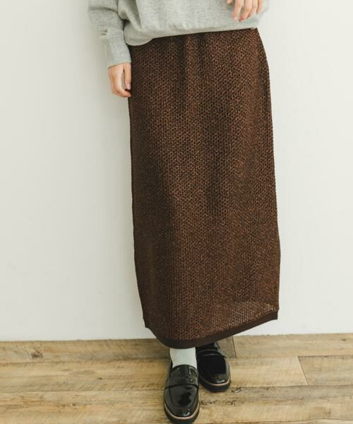 URBAN RESEARCH ITEMS / アーバンリサーチ アイテムズ スカート | ラメメッシュニットスカート | 詳細1