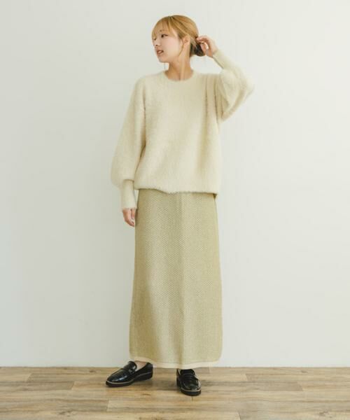 URBAN RESEARCH ITEMS / アーバンリサーチ アイテムズ スカート | ラメメッシュニットスカート | 詳細13