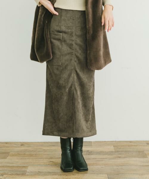 URBAN RESEARCH ITEMS / アーバンリサーチ アイテムズ スカート | フェイクスエードタイトスカート | 詳細1