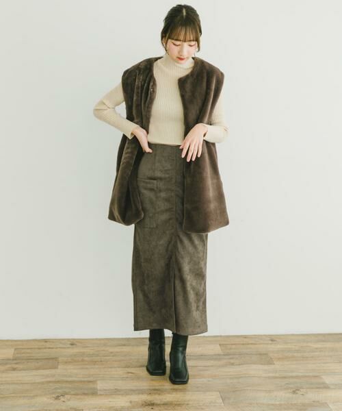 URBAN RESEARCH ITEMS / アーバンリサーチ アイテムズ スカート | フェイクスエードタイトスカート | 詳細3