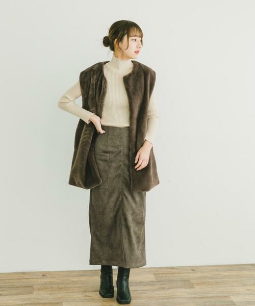 URBAN RESEARCH ITEMS / アーバンリサーチ アイテムズ スカート | フェイクスエードタイトスカート | 詳細4