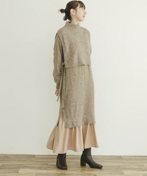 URBAN RESEARCH ITEMS / アーバンリサーチ アイテムズ ワンピース | ニットベストセットワンピース | 詳細4