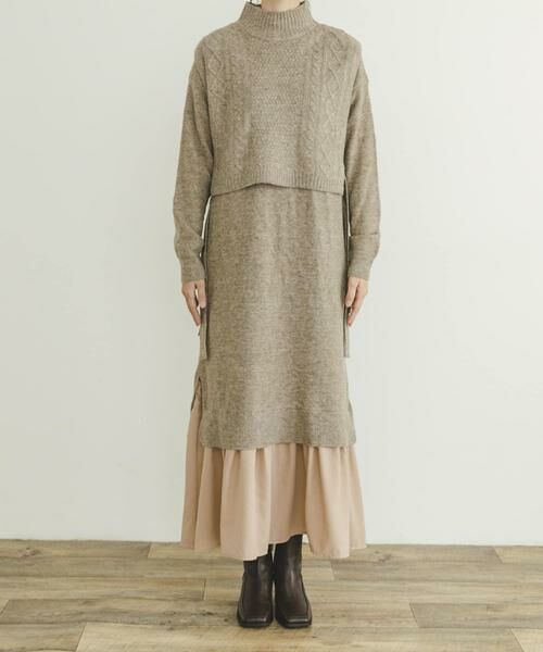 URBAN RESEARCH ITEMS / アーバンリサーチ アイテムズ ワンピース | ニットベストセットワンピース | 詳細8