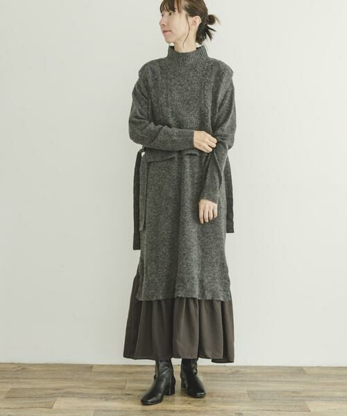 URBAN RESEARCH ITEMS / アーバンリサーチ アイテムズ ワンピース | ニットベストセットワンピース | 詳細22