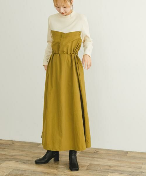 URBAN RESEARCH ITEMS / アーバンリサーチ アイテムズ ワンピース | リブドッキングナイロンワンピース | 詳細2